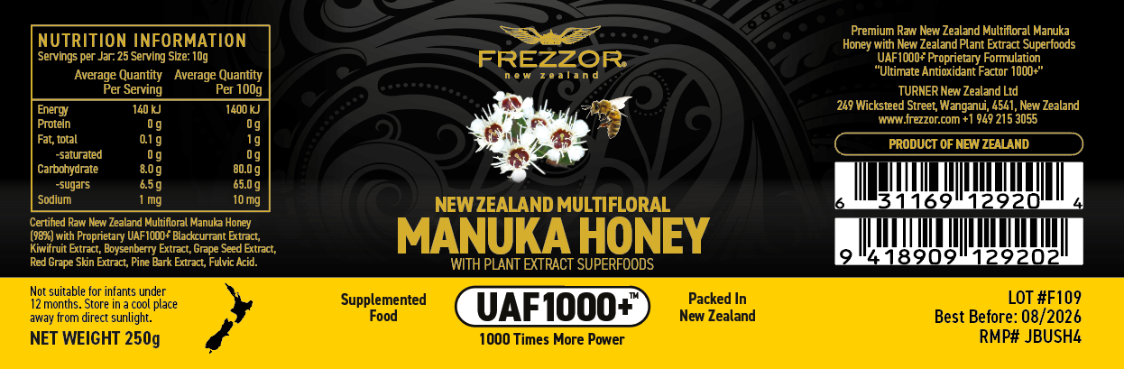 Multifloral Manuka honey UAF1000+